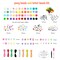 48 Colors Pony Beads Friendship Bracelet Kit Letter Beads Heart Beads for Jewelry Making, DIY Arts and Crafts Gifts Toys for Girls and Adults